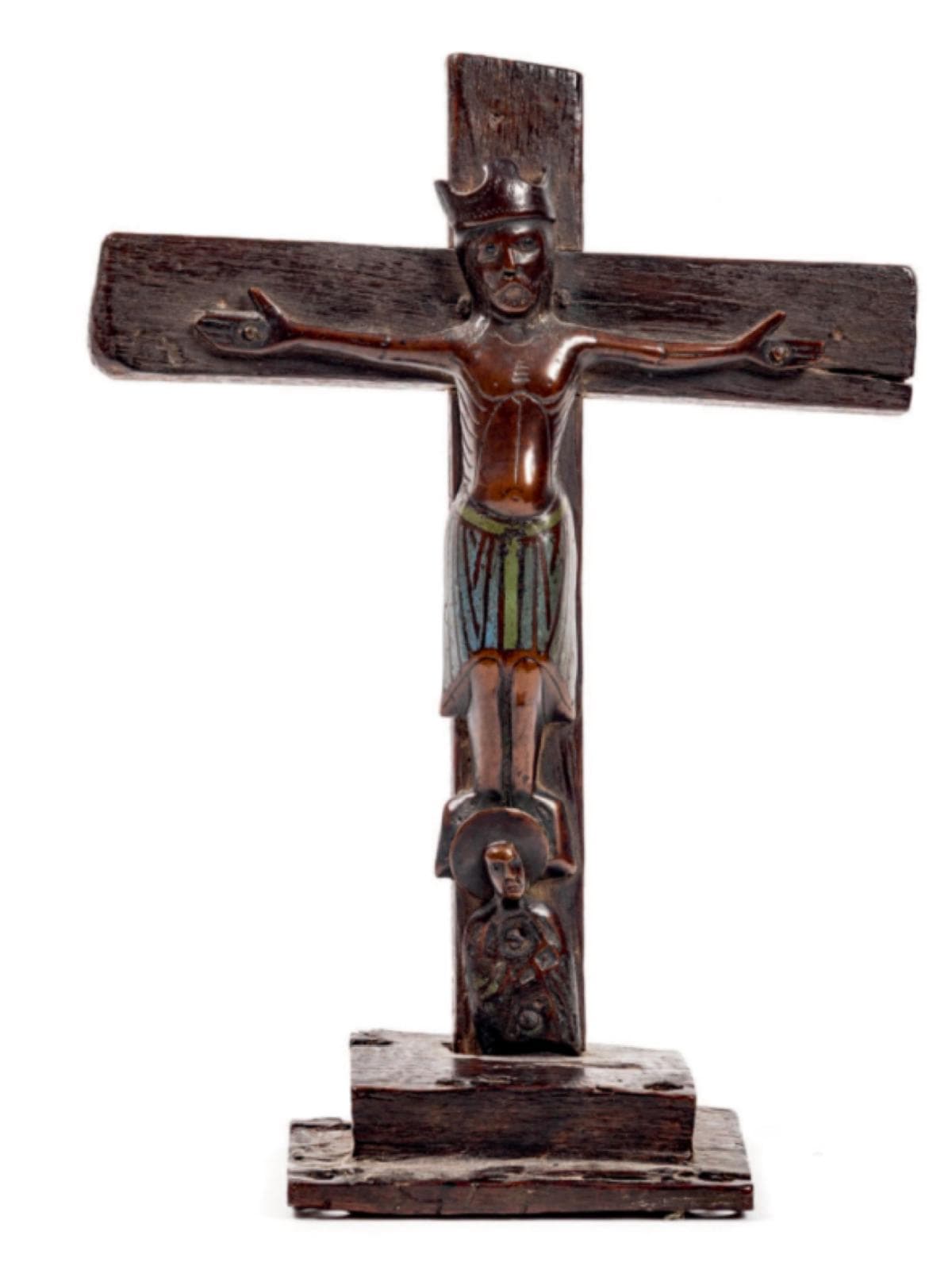 Crucifix avec Christ d’applique