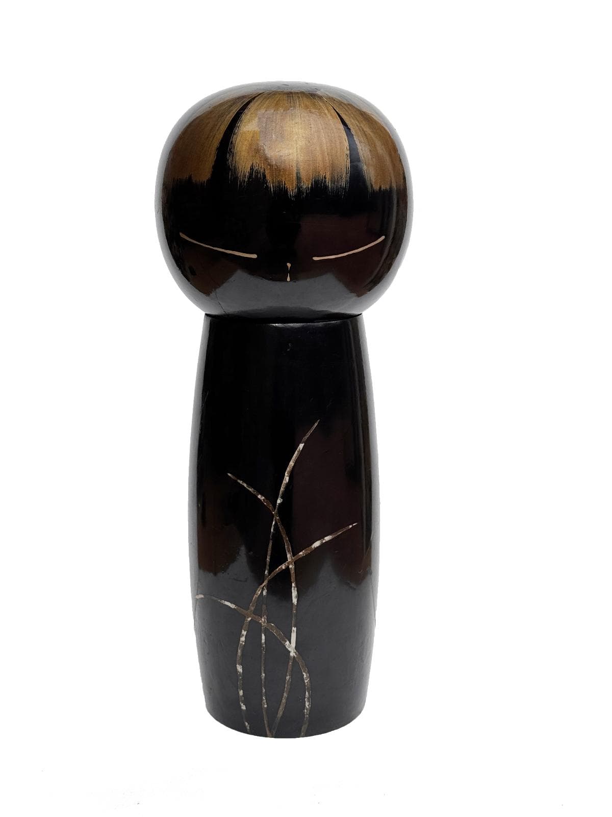 Black and gold figure