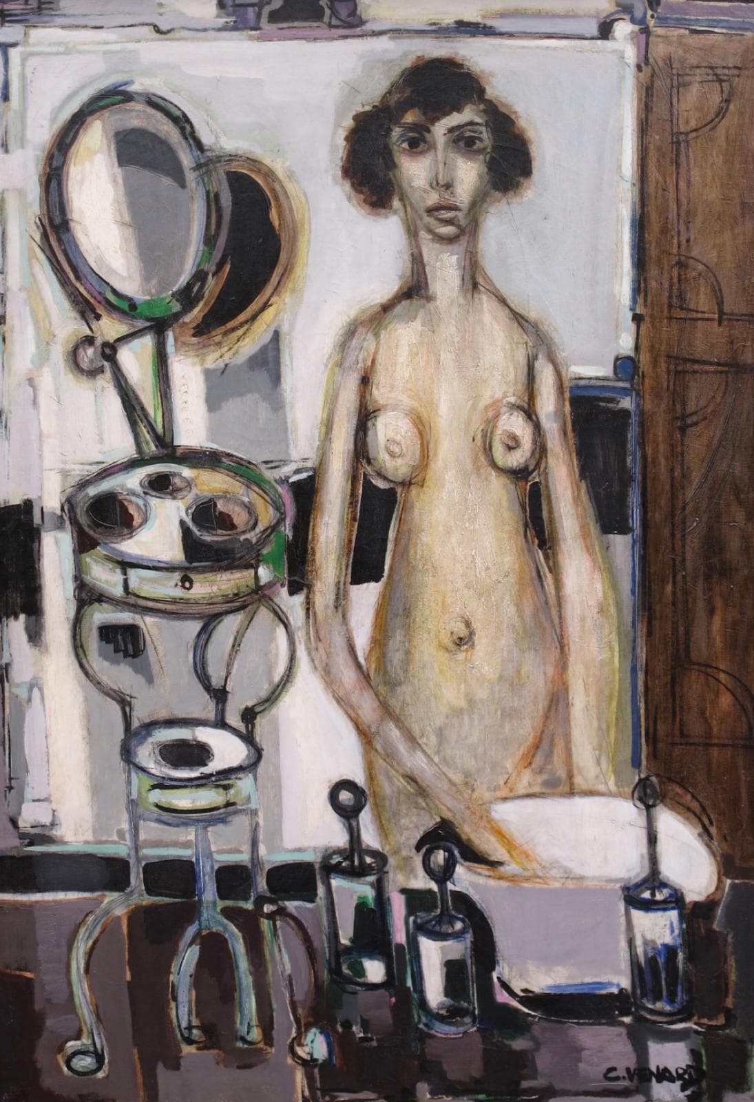 Nu à la toilette