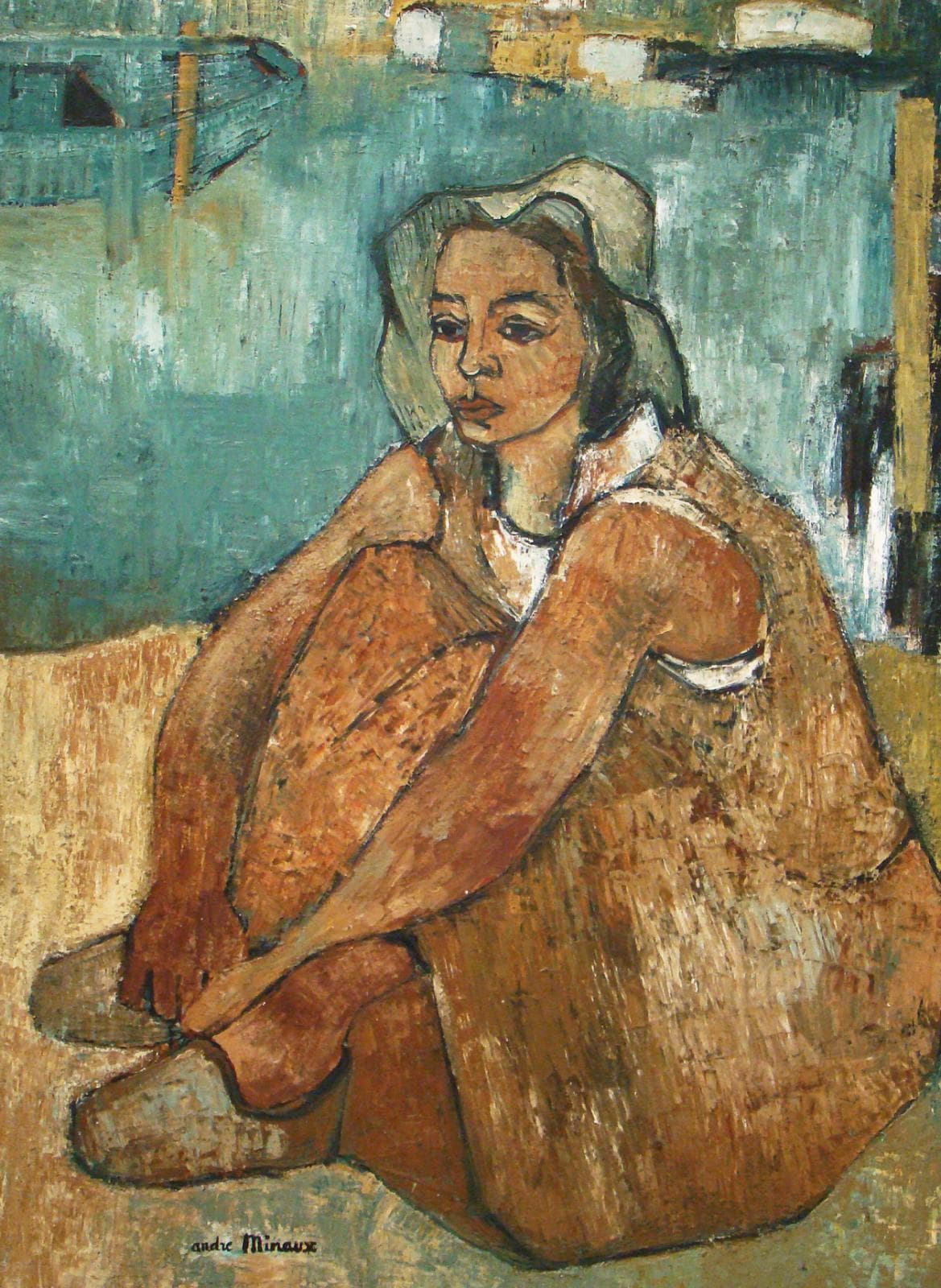 Femme au bord de l'eau