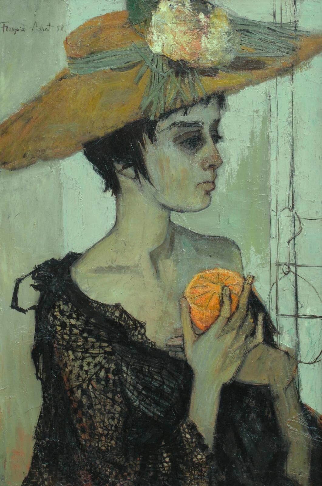 Jeune fille à l'orange